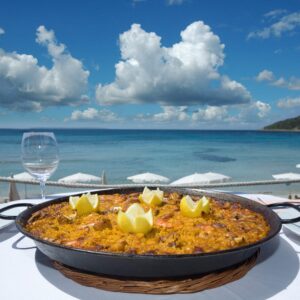 paella de Restaurante primera linea de playa en Benidorm 